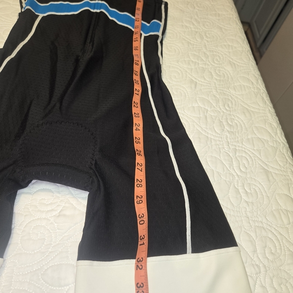 Louis Garneau Men's Triathlon Suit NWT Size Large Black White Cycling USA #206 - Picture 6 of 10